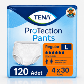 TENA ProTection Pants Regular Emici Külot 6 Damla L Beden 30'lu 4 Paket 120 Adet