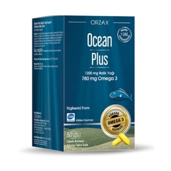 Orzax Ocean Plus 1200 mg Omega-3 Balık Yağı 50 Kapsül