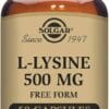 Solgar L-Lysine 500 mg 50 Kapsül