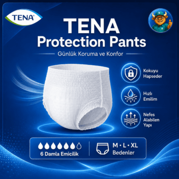 TENA ProTection Pants Regular Emici Külot 6 Damla L Beden 30'lu Paket - Görsel 4