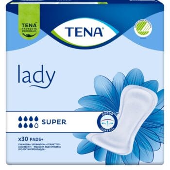 TENA Lady Super, Kadın Mesane Pedi, 7 Damla, 30'lu 12 Paket 360 Adet