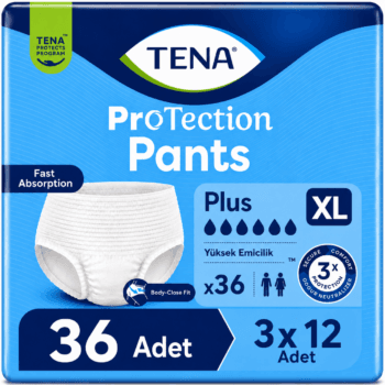 TENA ProTection Pants Plus Emici Külot 6 Damla XL Beden 12'li 3 Paket 36 Adet