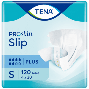 TENA ProSkin Slip Plus Bel Bantlı Hasta Bezi 6 Damla S Beden 30'lu 4 Paket 120 Adet