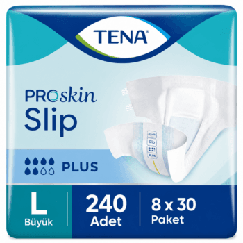 TENA ProSkin Slip Plus Bel Bantlı Hasta Bezi 6 Damla L Beden 30'lu 8 Paket 240 Adet
