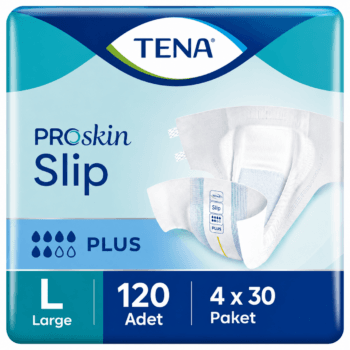 TENA ProSkin Slip Plus Bel Bantlı Hasta Bezi 6 Damla L Beden 30'lu 4 Paket 120 Adet