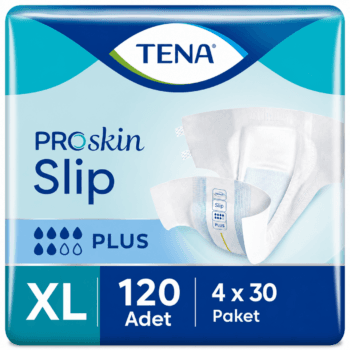 TENA ProSkin Slip Plus Bel Bantlı Hasta Bezi 6 Damla XL Beden 30'lu 4 Paket 120 Adet