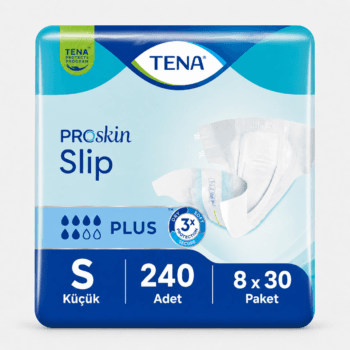 TENA ProSkin Slip Plus Bel Bantlı Hasta Bezi 6 Damla S Beden 30'lu 8 Paket 240 Adet