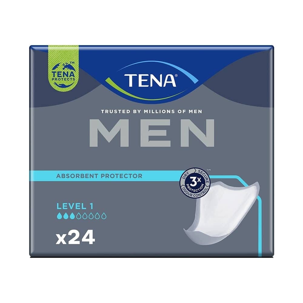 TENA Men Level 1, Erkek Mesane Pedi, 3 Damla, 24'lü 2 Paket 48 Adet