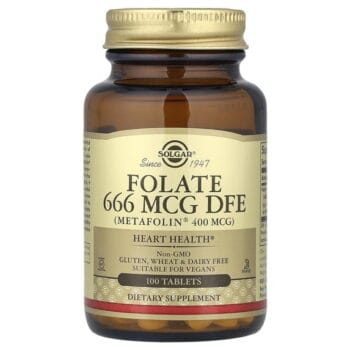 Solgar Folate (Metafolin) 400 mcg 100 Tablet