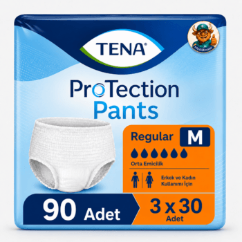 TENA ProTection Pants Regular Emici Külot 6 Damla M Beden 30'lu 3 Paket 90 Adet