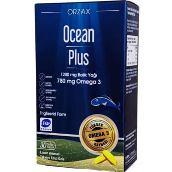 Orzax Ocean Plus 1200 mg 30 Kapsül Balık Yağı