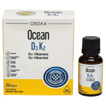 Orzax Ocean D3 ve K2 Vitamin Damla 20 ml