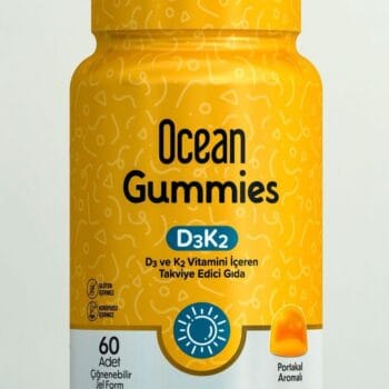 Orzax Ocean Gummies D3K2 60 Çiğnenebilir Jel Form