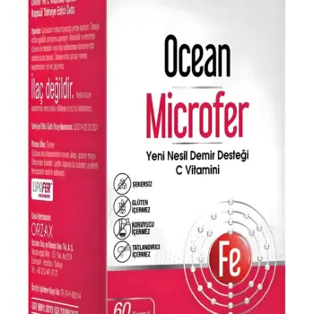 Orzax Ocean Microfer Demir ve C Vitamini 60 Kapsül