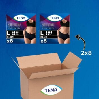 Alternative view of TENA Silhouette Plus Yüksek Bel Emici Külot Siyah L Beden 16 Adet