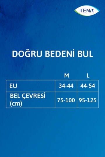 TENA Silhouette Plus Yüksek Bel Emici Külot Siyah L Beden 16 Adet - Görsel 6