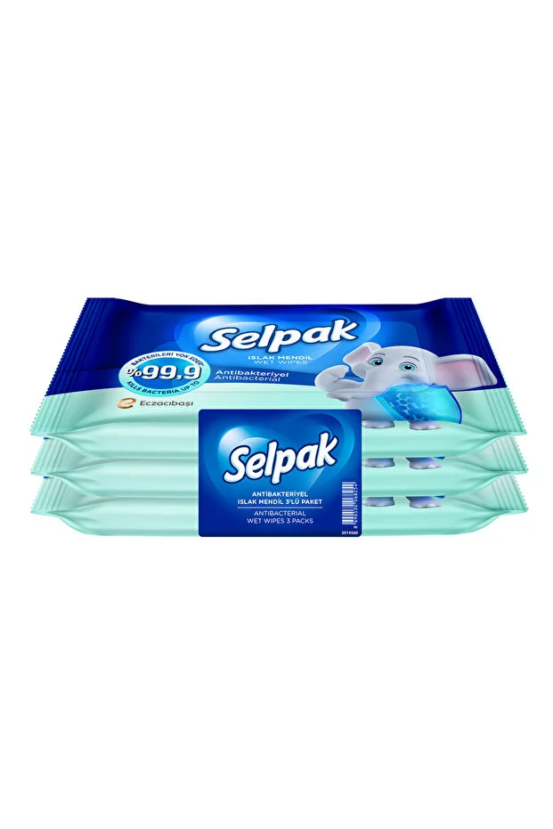 Selpak Antibakteriyel Islak Cep Mendili 3 x 15'li