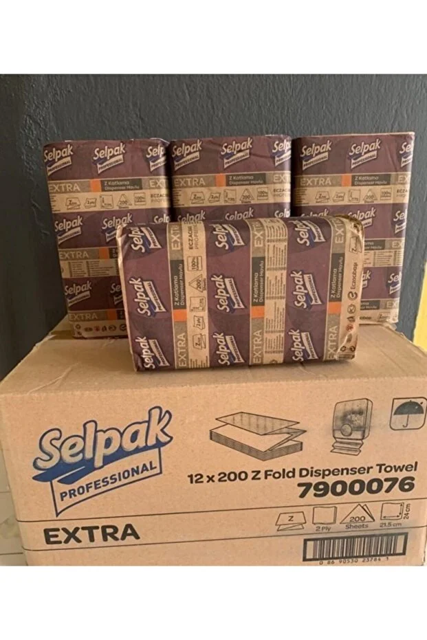 Selpak Professional Extra4*200 Yaprak Katlamalı 4 Adet Z Havlu