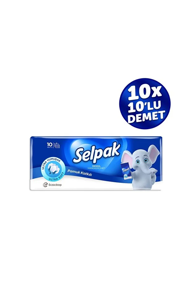 Selpak Klasik Cep Mendil 10'lu 10 Paket