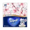 Selpak Desenli Peçete Elegant Deluxe Serisi 1 adet- Sunum Peçetesi-çok Renkli