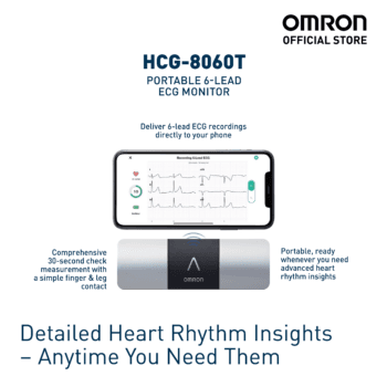 Omron HCG-8060T Taşınabilir 6 Kanallı EKG Cihazı