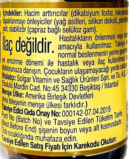 Solgar Folacin 400 mcg 100 Tablet