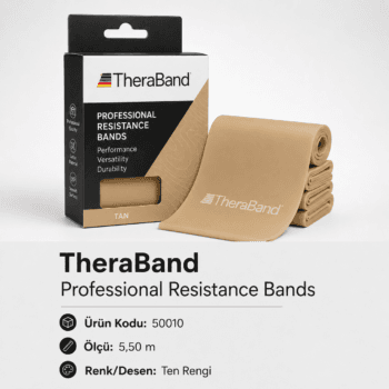 TheraBand Profesyonel Direnç Bandı 5,50 m - Ten Rengi - 50010