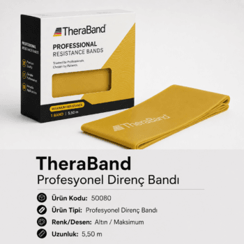 TheraBand Profesyonel Direnç Bandı 5,50 m - Altın - 50080
