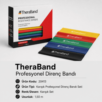 TheraBand Set Profesyonel Direnç Bandı 1,50 m - 20413