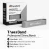 TheraBand Profesyonel Direnç Bandı Halka - Halka 7,6 cm X 20,5 cm Ekstra Sert, Gümüş - 15449