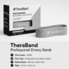TheraBand Profesyonel Direnç Bandı Halka - Halka 7,6 cm X 30,5 cm Ekstra Sert, Gümüş - 15450
