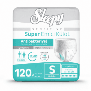 Sleepy Sensitive Emici Külot Yetişkin Bezi Small S 120 Adet