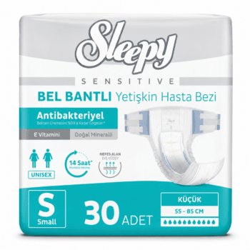 Sleepy Sensitive Bel Bantlı Yetişkin Hasta Bezi Small S 30 Adet