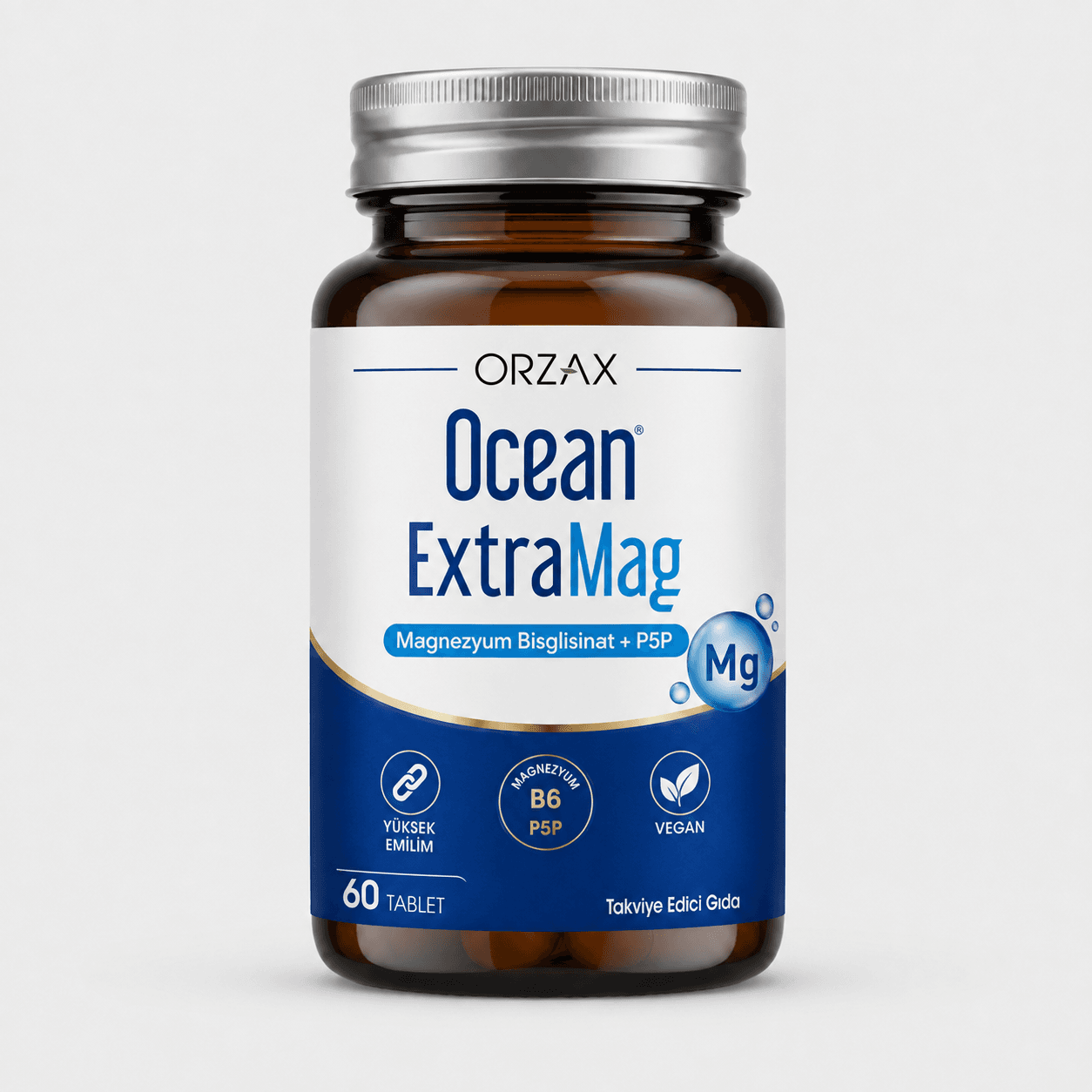 Ocean ExtraMag Magnezyum Malat + P5P 60 Tablet