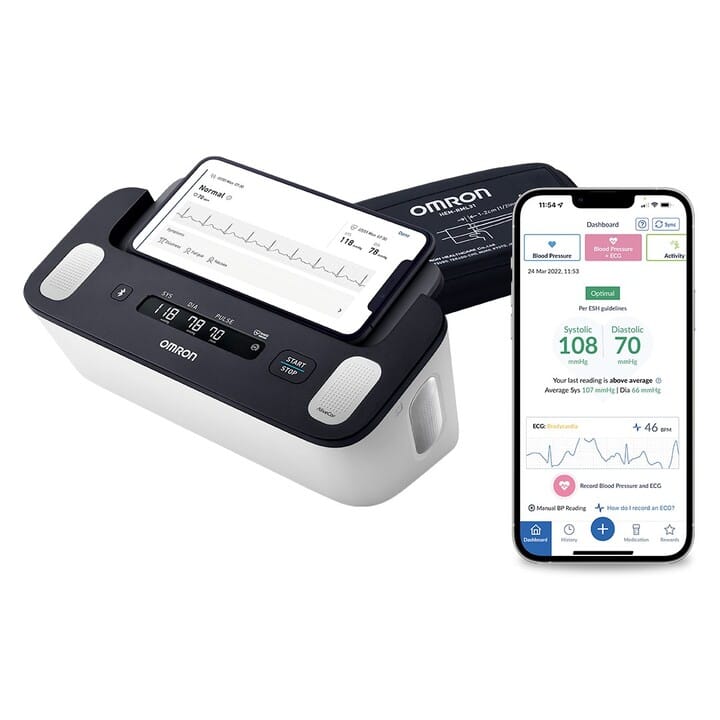 Omron Complete HEM-7530T-E3 Tansiyon Aleti ve EKG Cihazı