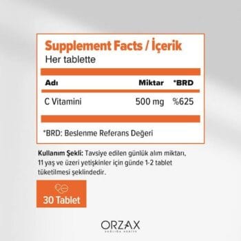 Alternative view of Ocean Vitamin C-SR 500 mg 30 Tablet