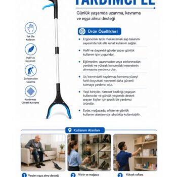 07 Kifidis Katlanır Yardımcı El 83 cm