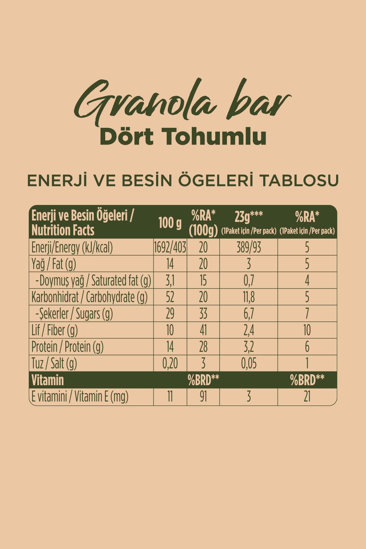 Fellas Granola Bar Karma Kutu 12 Adet - Görsel 6