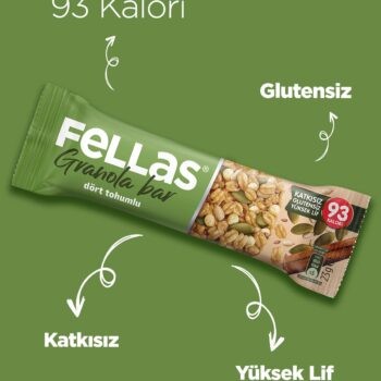 Fellas Granola Bar Karma Kutu 12 Adet - Görsel 3