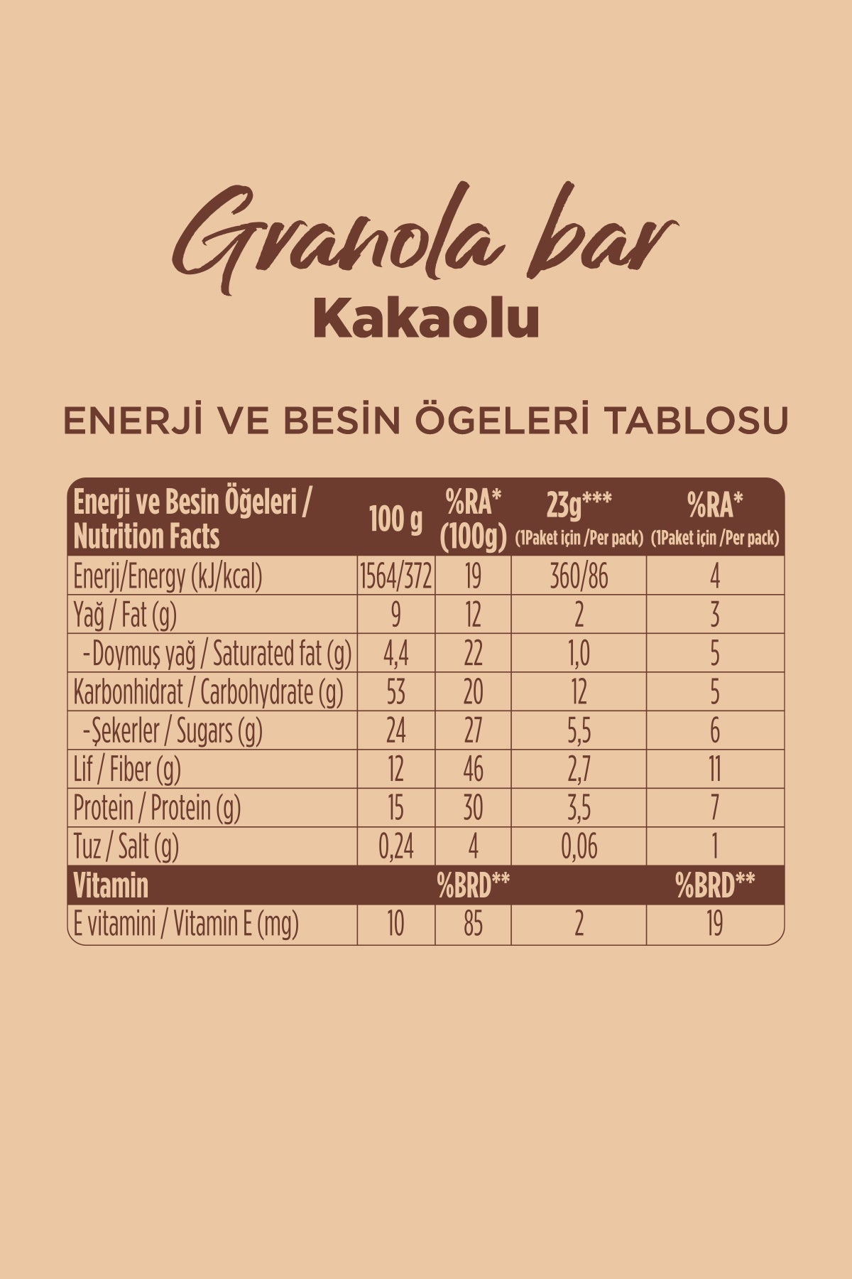 Fellas Granola Bar Karma Kutu 12 Adet - Görsel 7