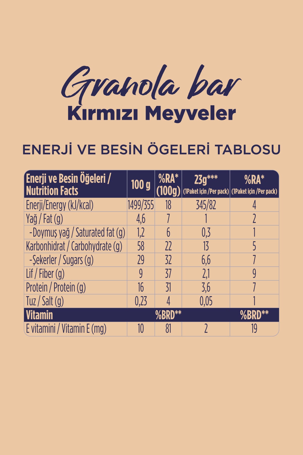 Fellas Granola Bar Karma Kutu 12 Adet - Görsel 8