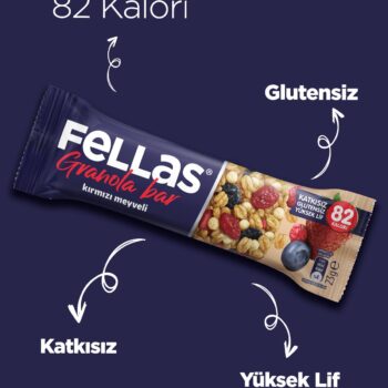 Fellas Granola Bar Karma Kutu 12 Adet - Görsel 5