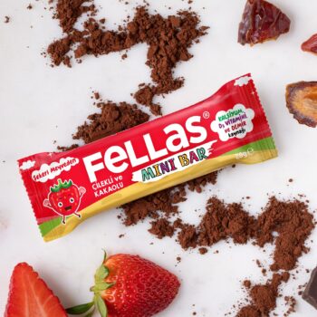Fellas Mini Meyve Bar - Çilekli ve Kakaolu (28 g) x 12 Adet - Görsel 3