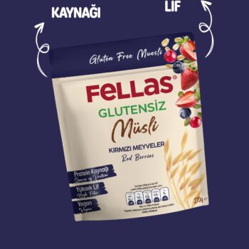 Fellas Glutensiz Müsli - Kırmızı Meyveli (270 g) - Görsel 3