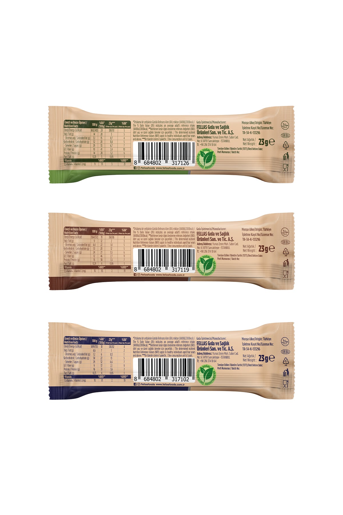 Fellas Granola Bar Karma Kutu 12 Adet - Görsel 9