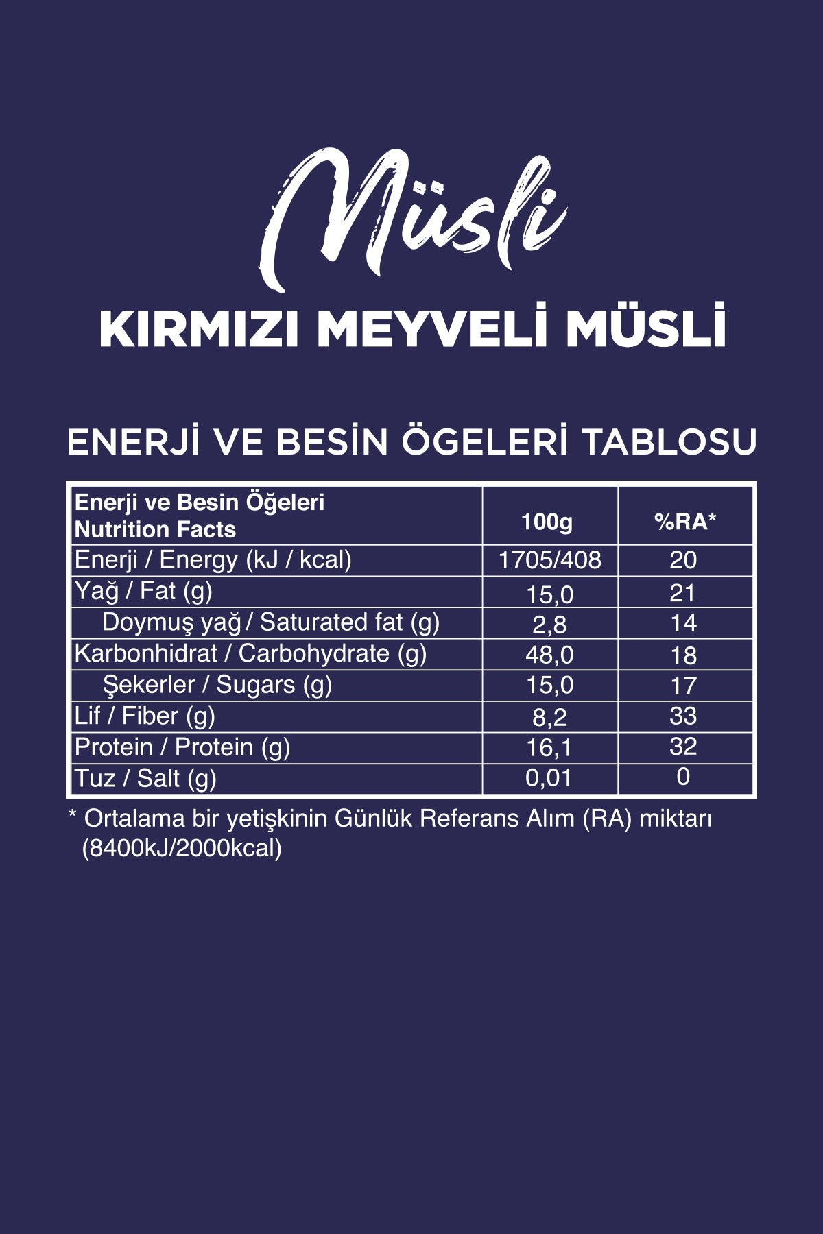 Fellas Glutensiz Müsli - Kırmızı Meyveli (270 g) - Görsel 5