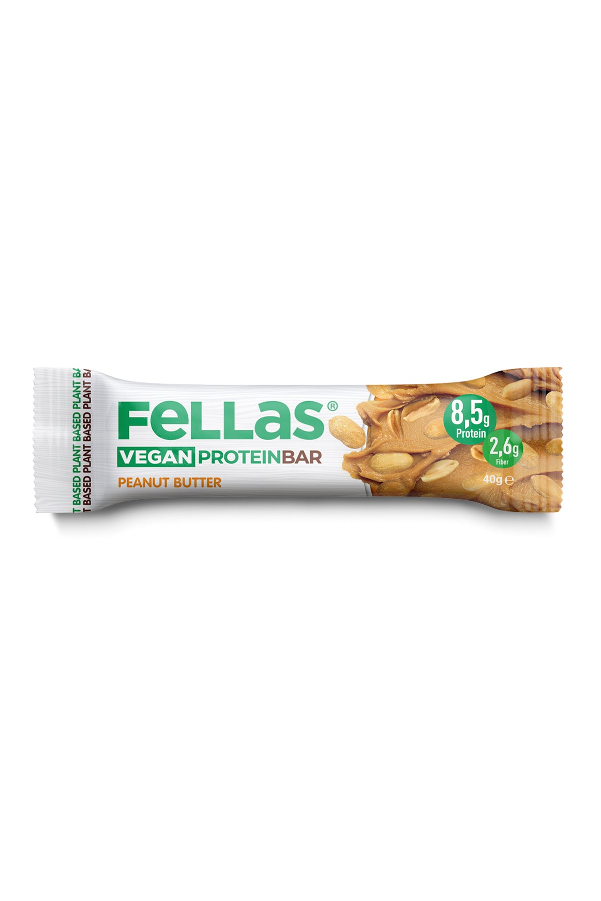 Fellas Vegan Protein Bar - Yer Fıstığı Ezmeli (40 g) x 12 Adet - Görsel 2