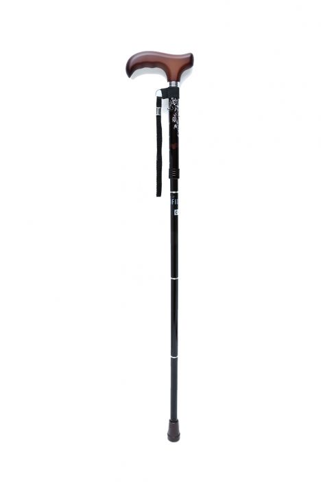 606SAW Kifidis Taşlı Katlanır Baston 9032-4 Siyah Desenli - Görsel 2