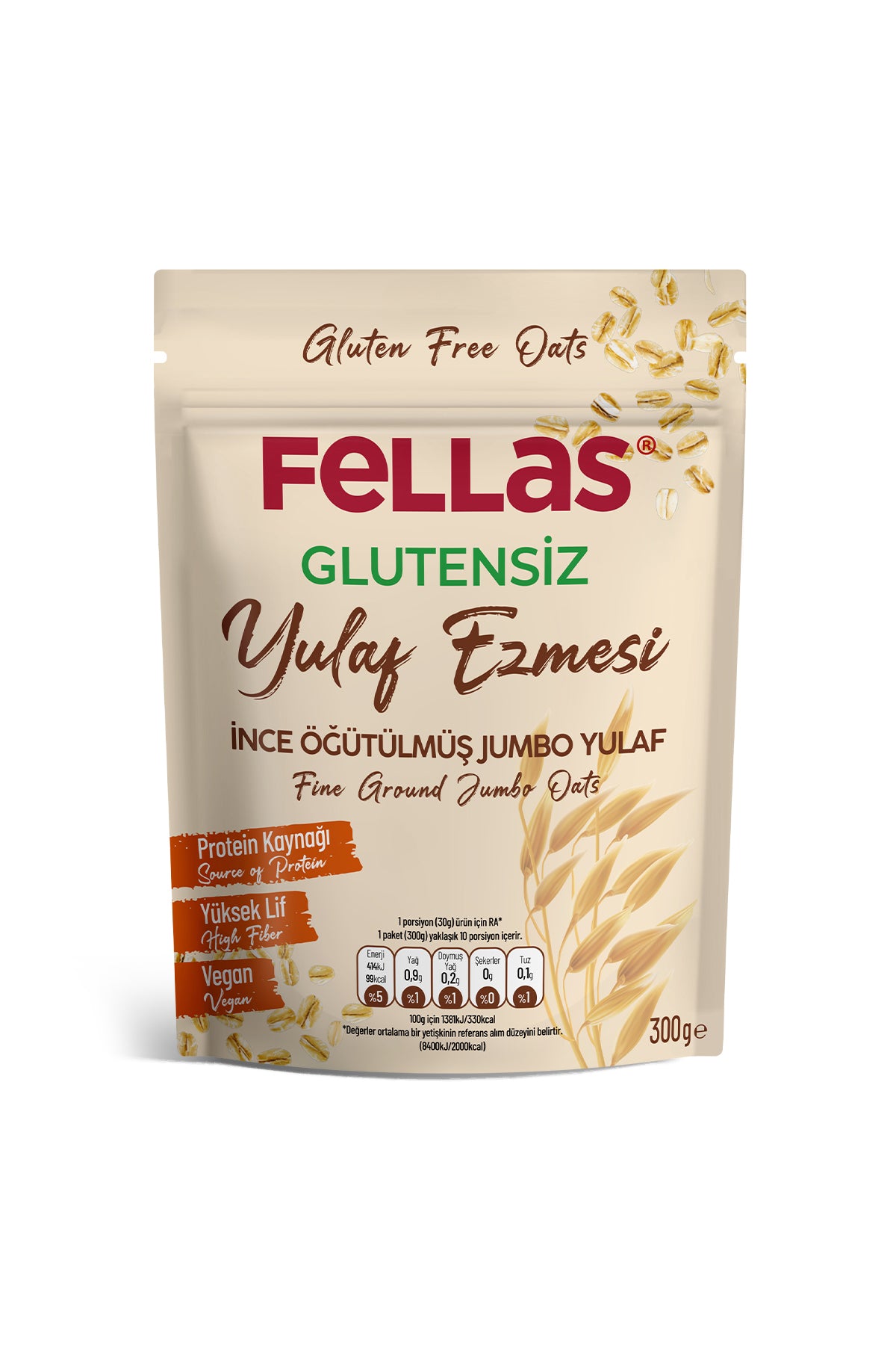 Fellas Glutensiz Yulaf Ezmesi (300 g)