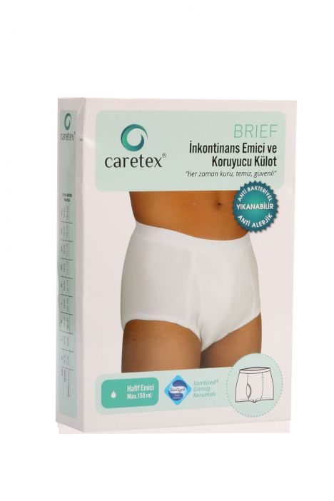 Brief Erkek İnkontinans Külodu Orta Emici Max.150 ml Beyaz